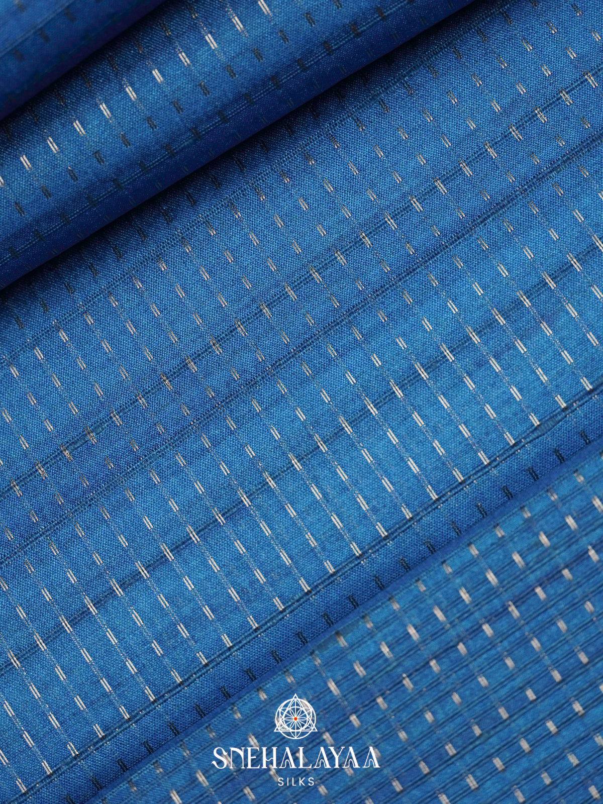 Blue Tussar Saree