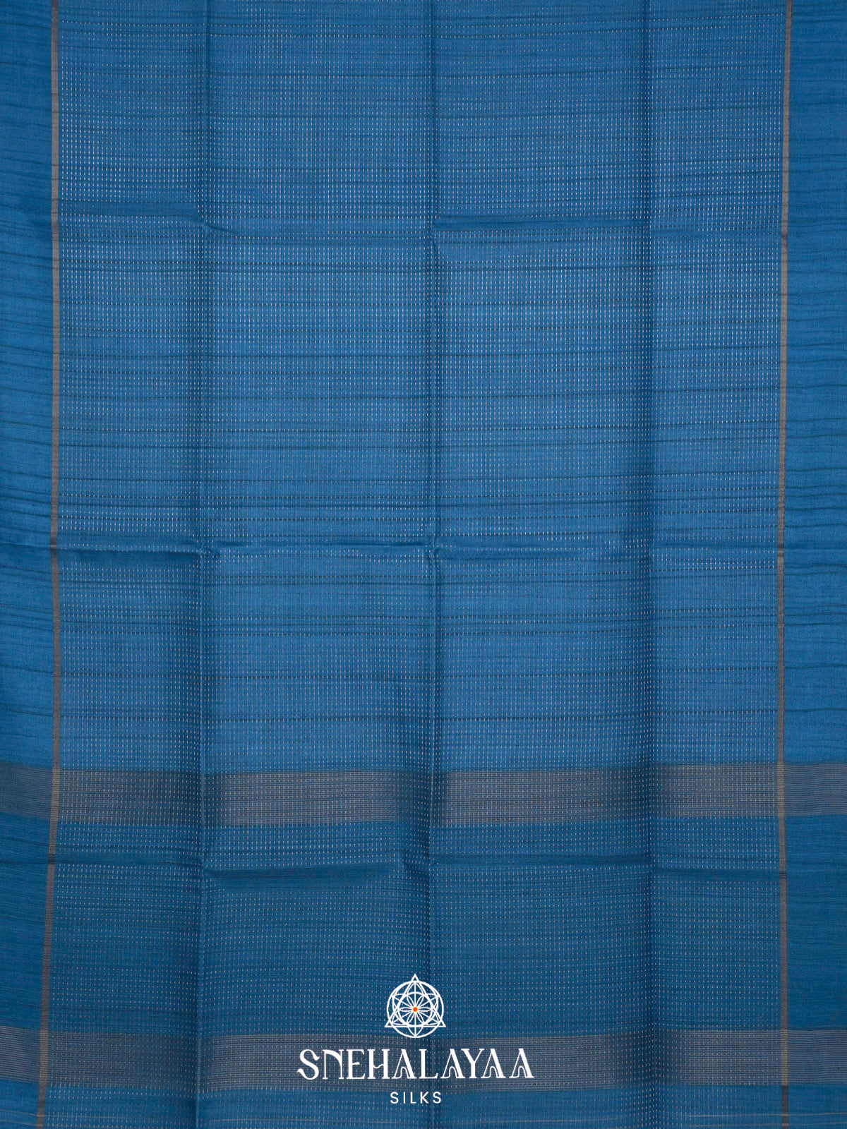 Blue Tussar Saree