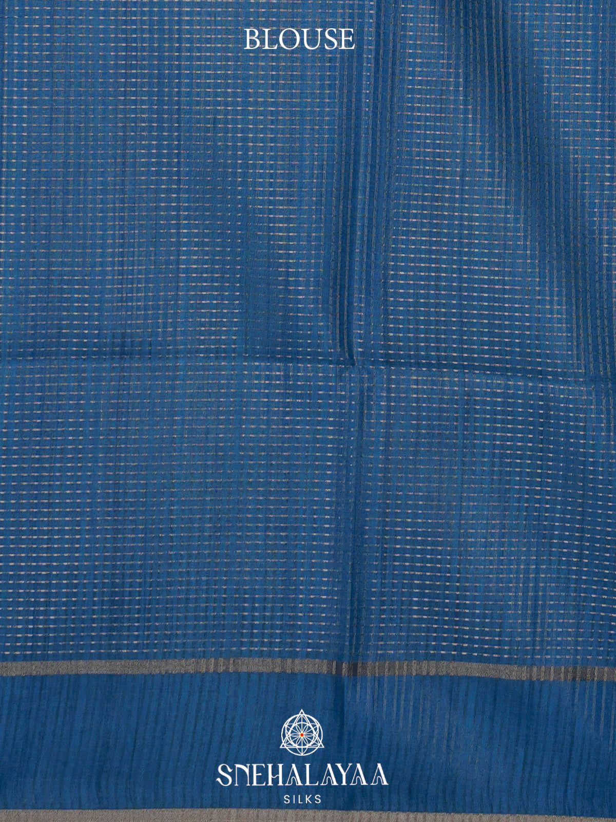 Blue Tussar Saree