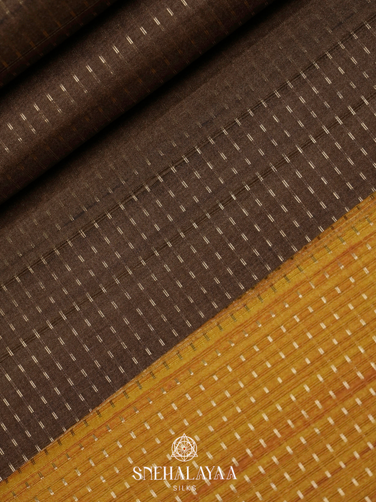 Brown Tussar Saree