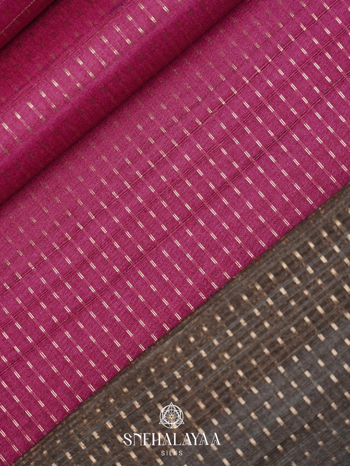 Pink Tussar Saree