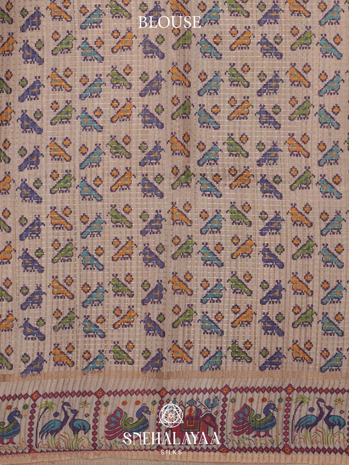 Brown Tussar Saree