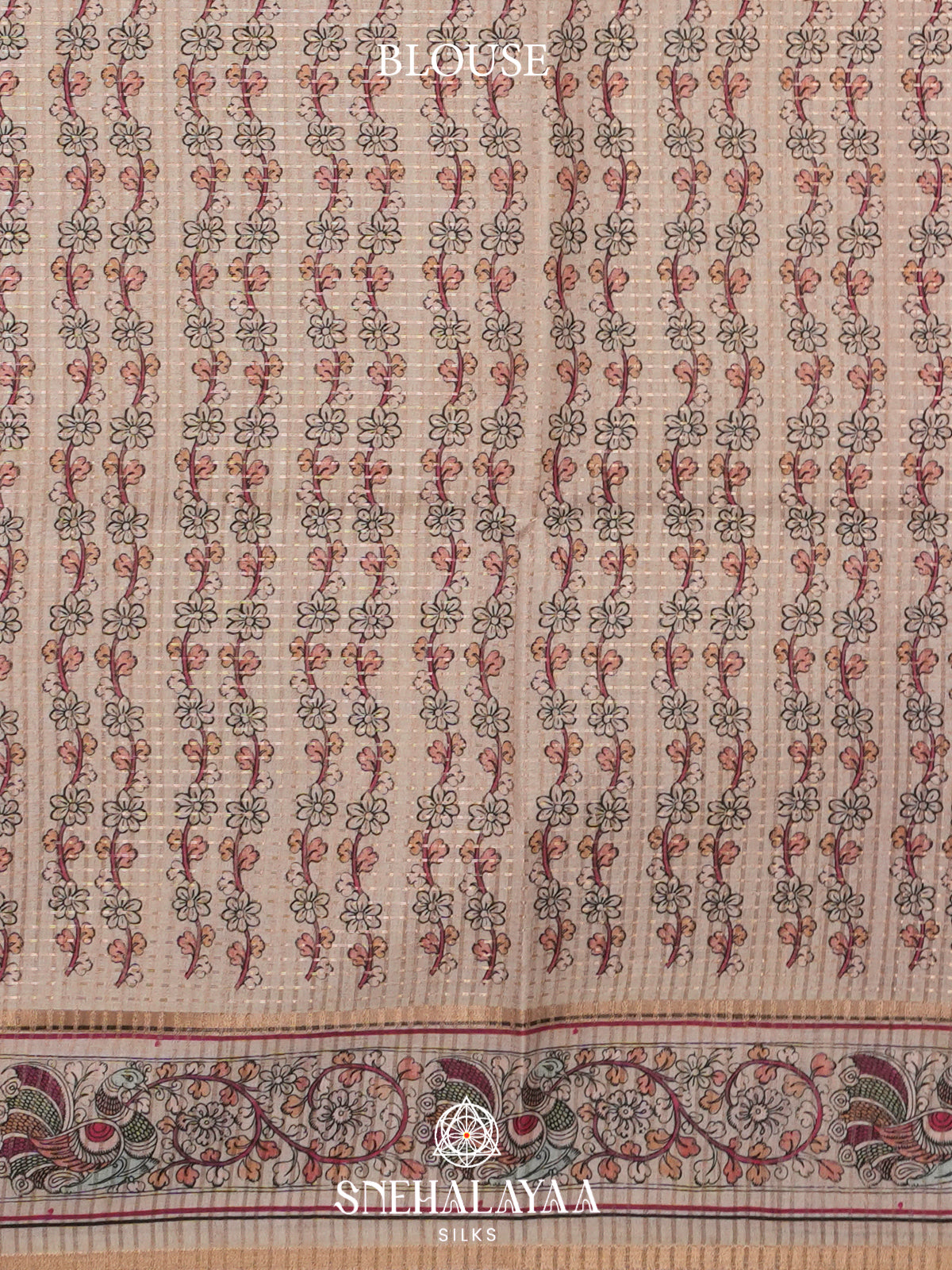 Pink Tussar Saree