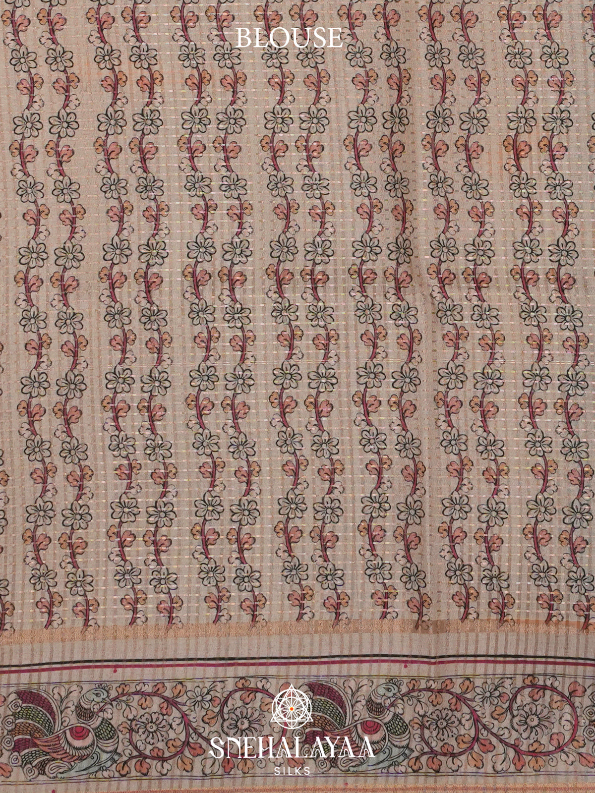 Blue Tussar Saree