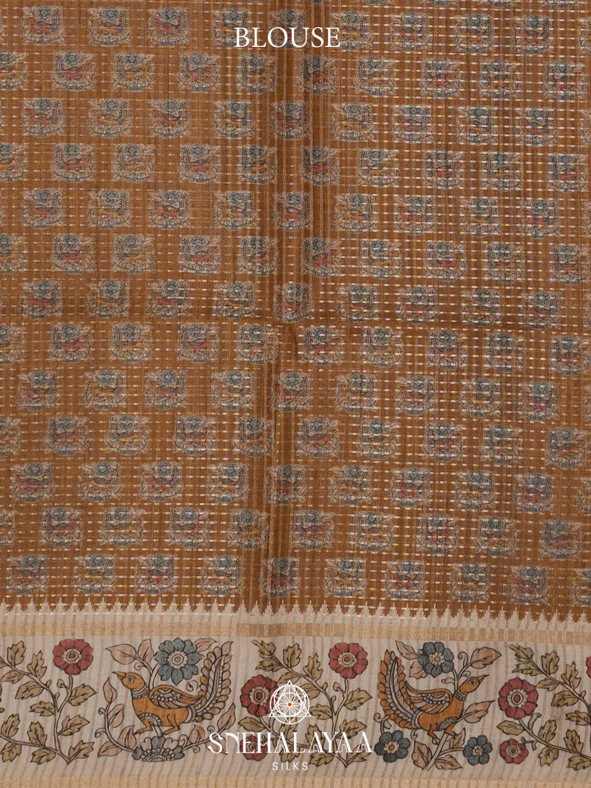 Mustard Tussar Saree