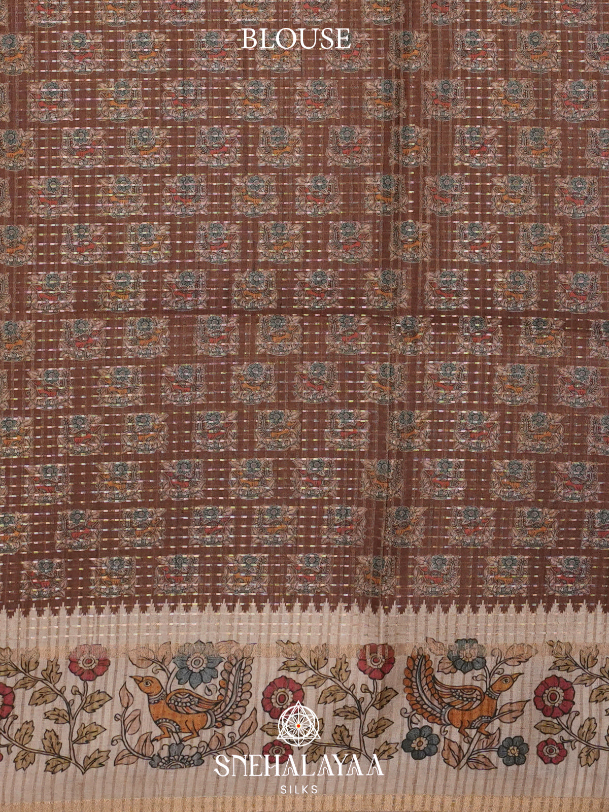 Brown Tussar Saree