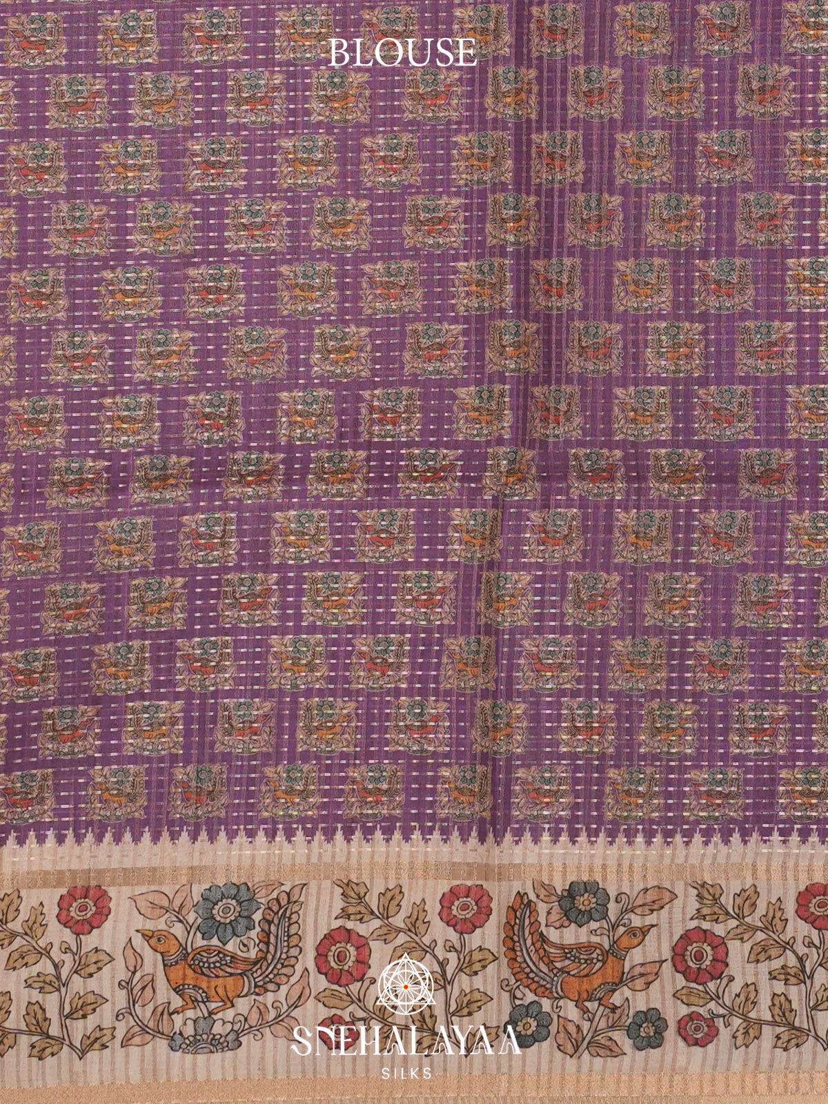 Purple Tussar Saree