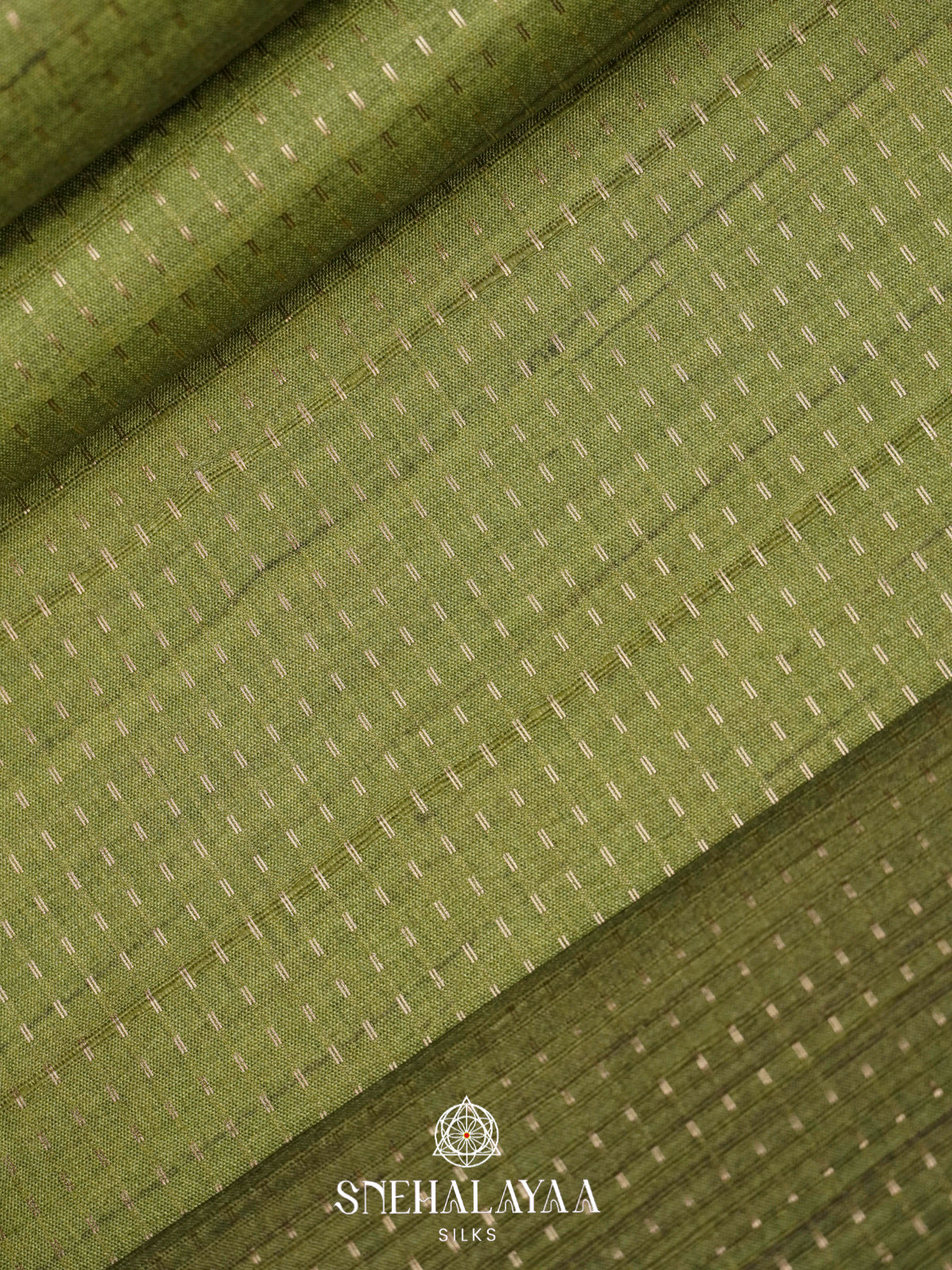 Moss Green Tussar Saree