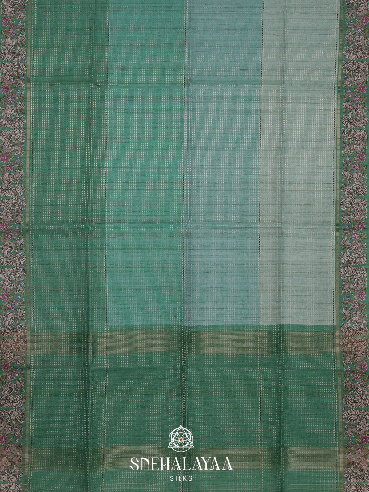 Green Tussar Saree