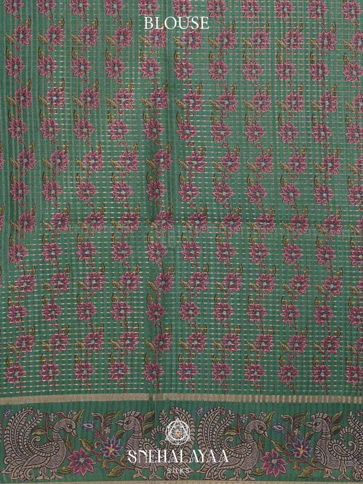 Green Tussar Saree
