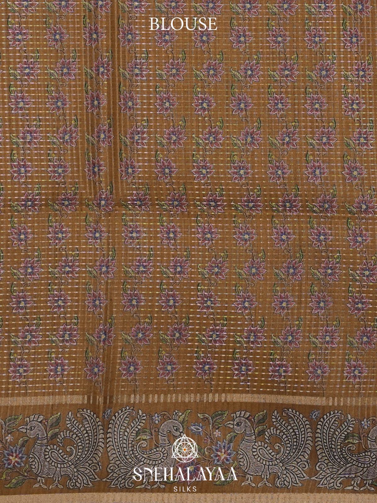 Mustard Tussar Saree