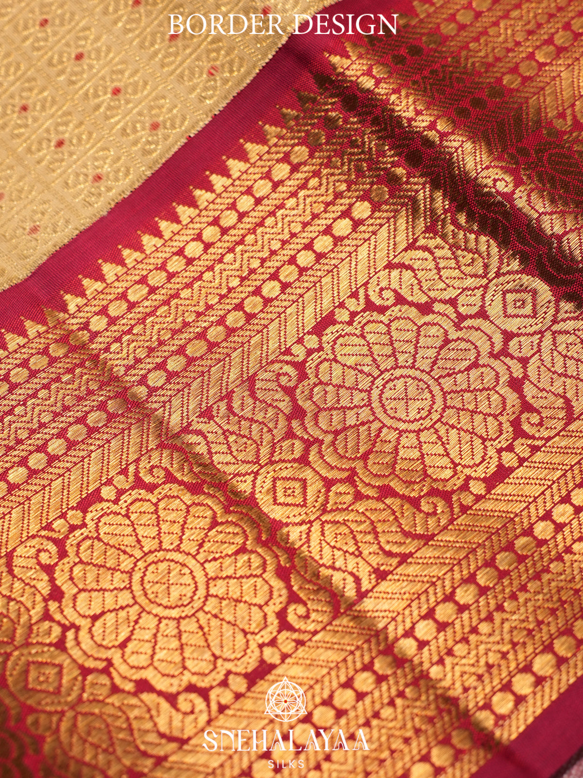 Golden Yellow Kanjivaram Silk Saree