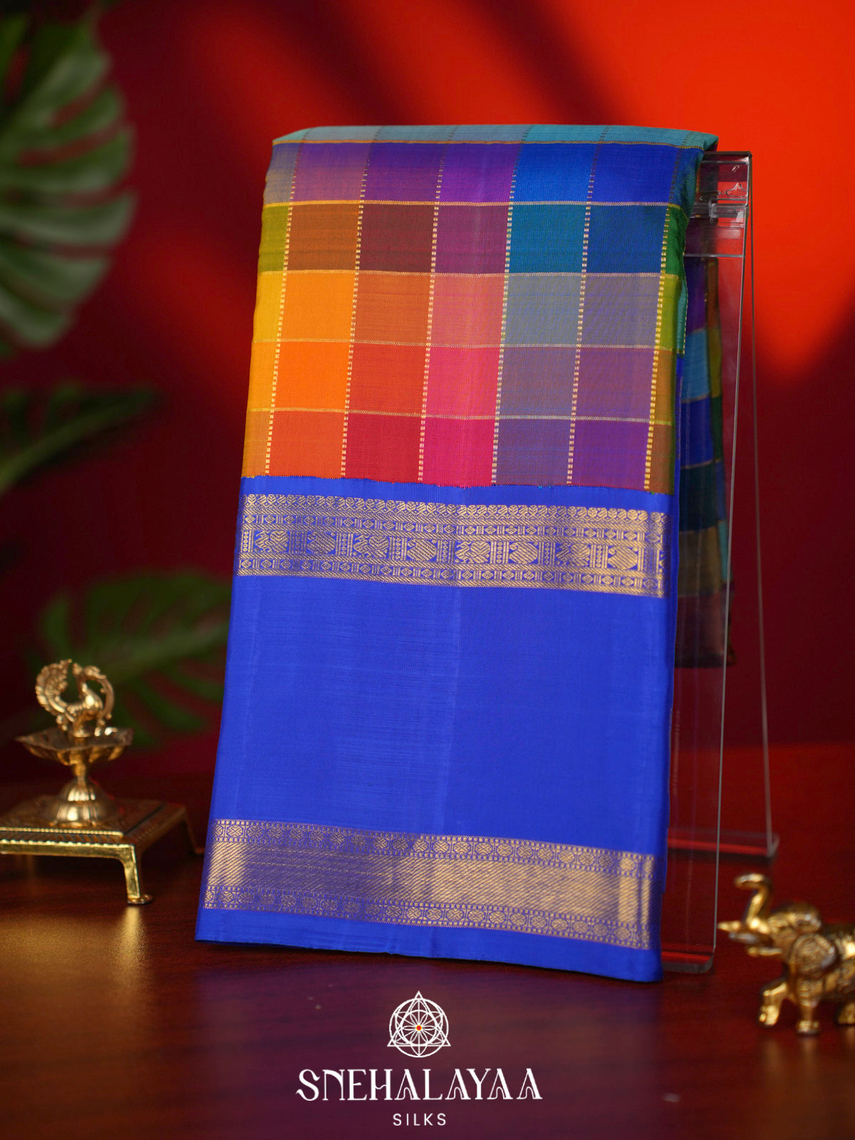 Multicolour Kanjivaram Silk Saree