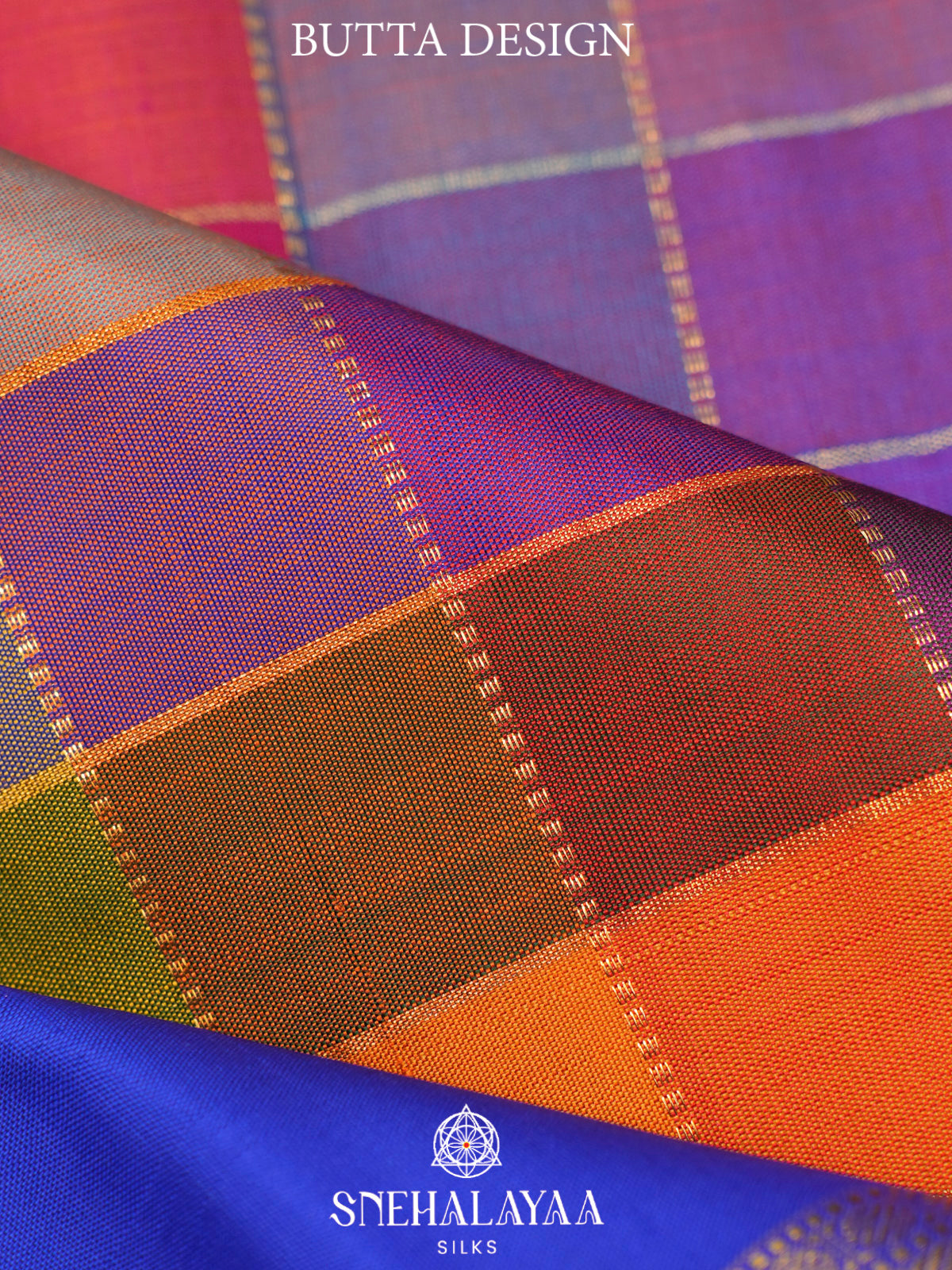 Multicolour Kanjivaram Silk Saree