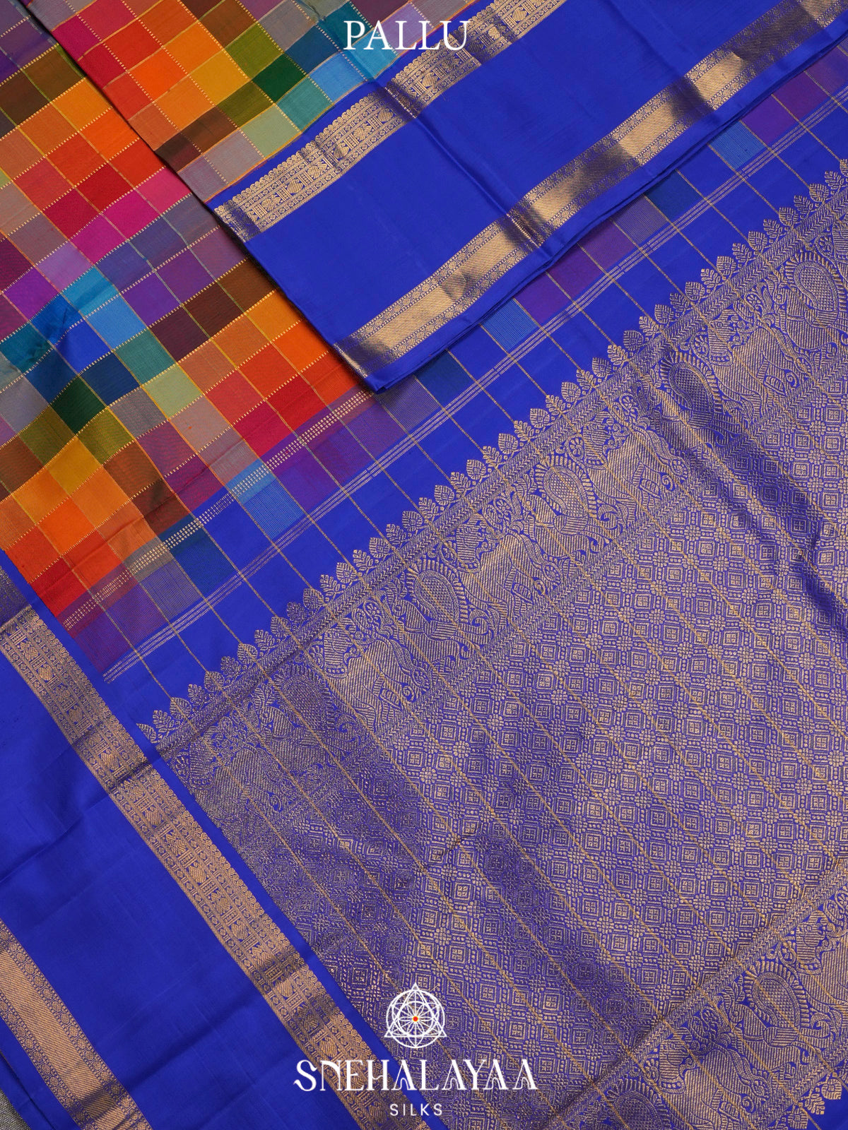 Multicolour Kanjivaram Silk Saree