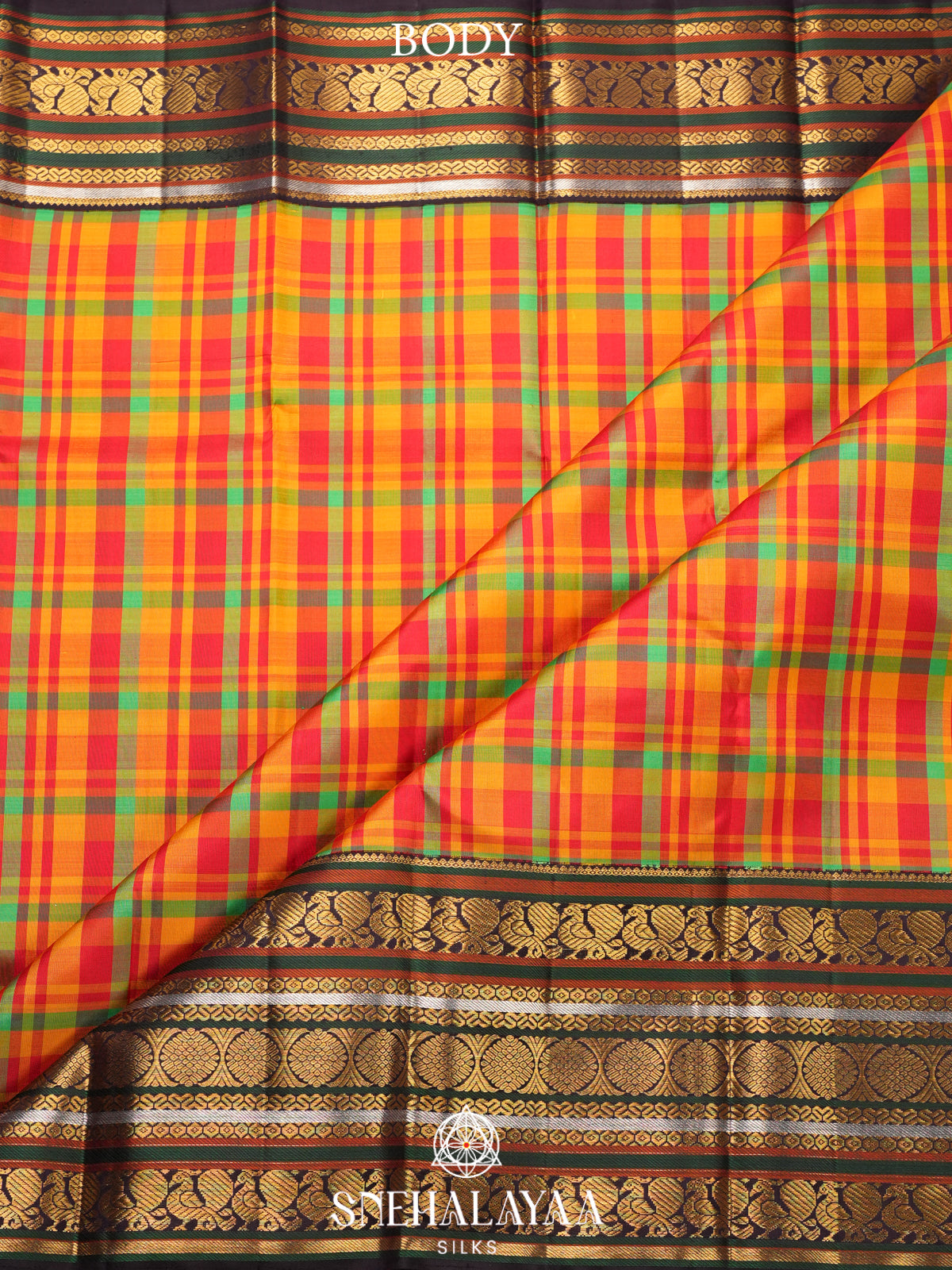MultiColour Kanjivaram Silk Saree