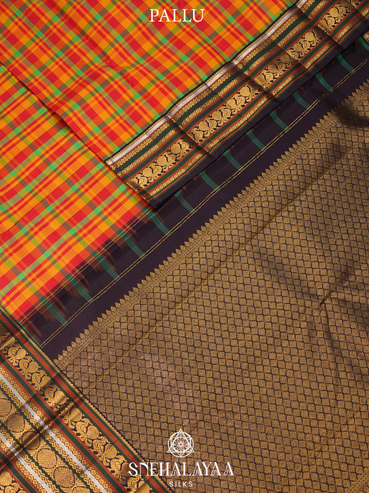 MultiColour Kanjivaram Silk Saree