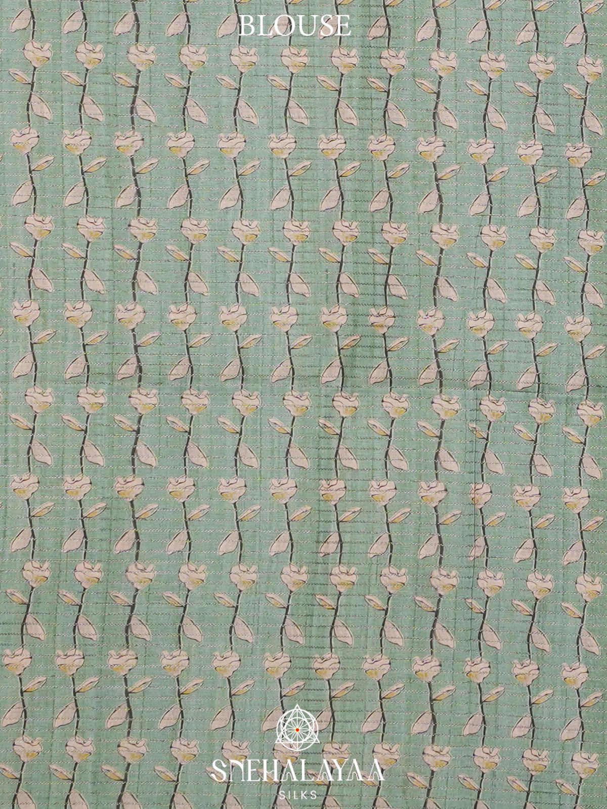 Pale Green Tussar Saree