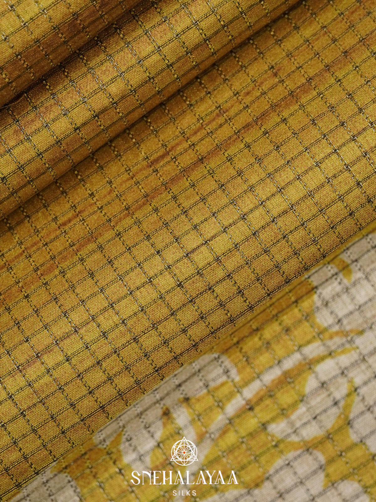 Mehandi Green Tussar Saree