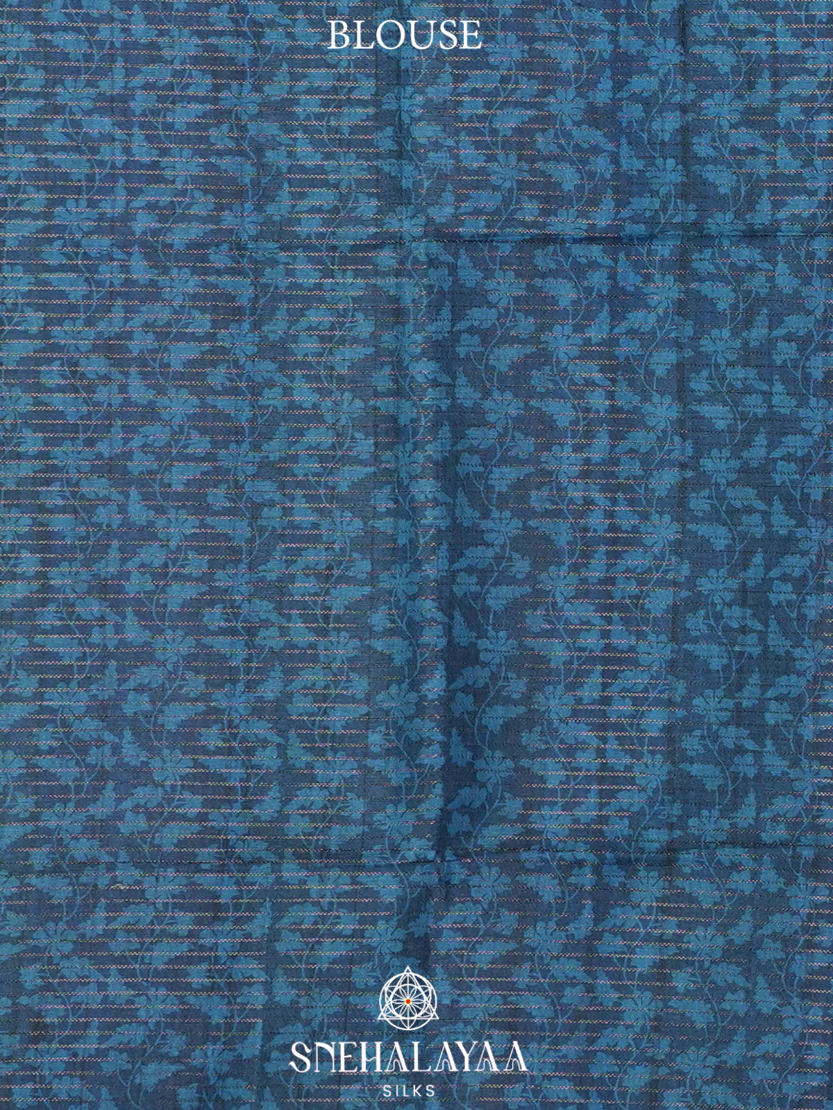 Ink Blue Tussar Saree
