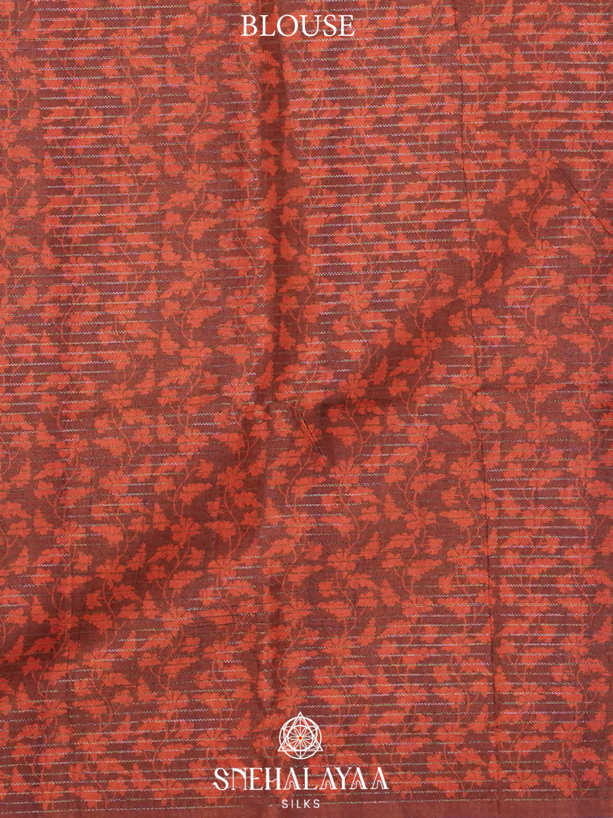 Orange Tussar Saree