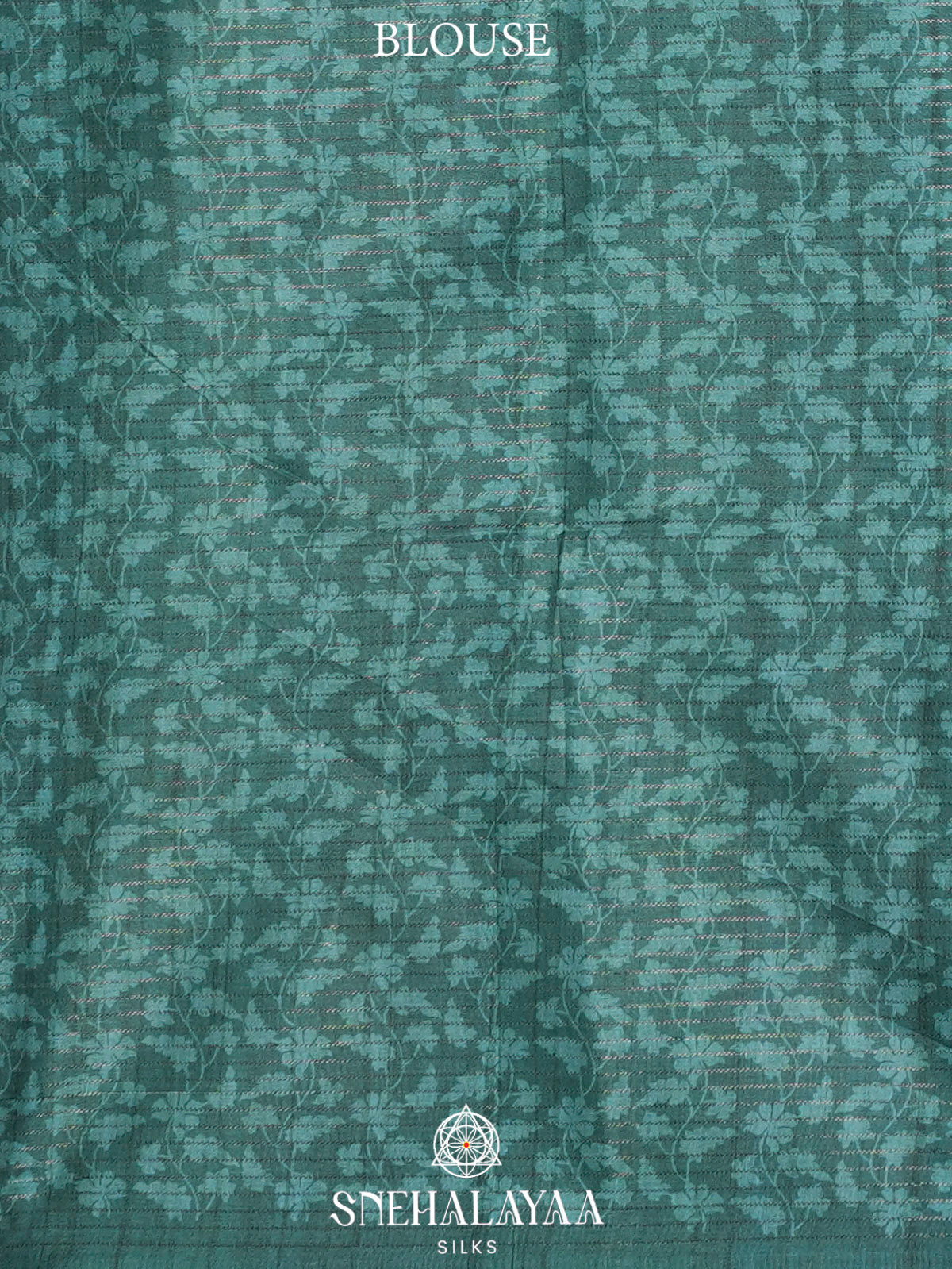 Teal Green Tussar Saree