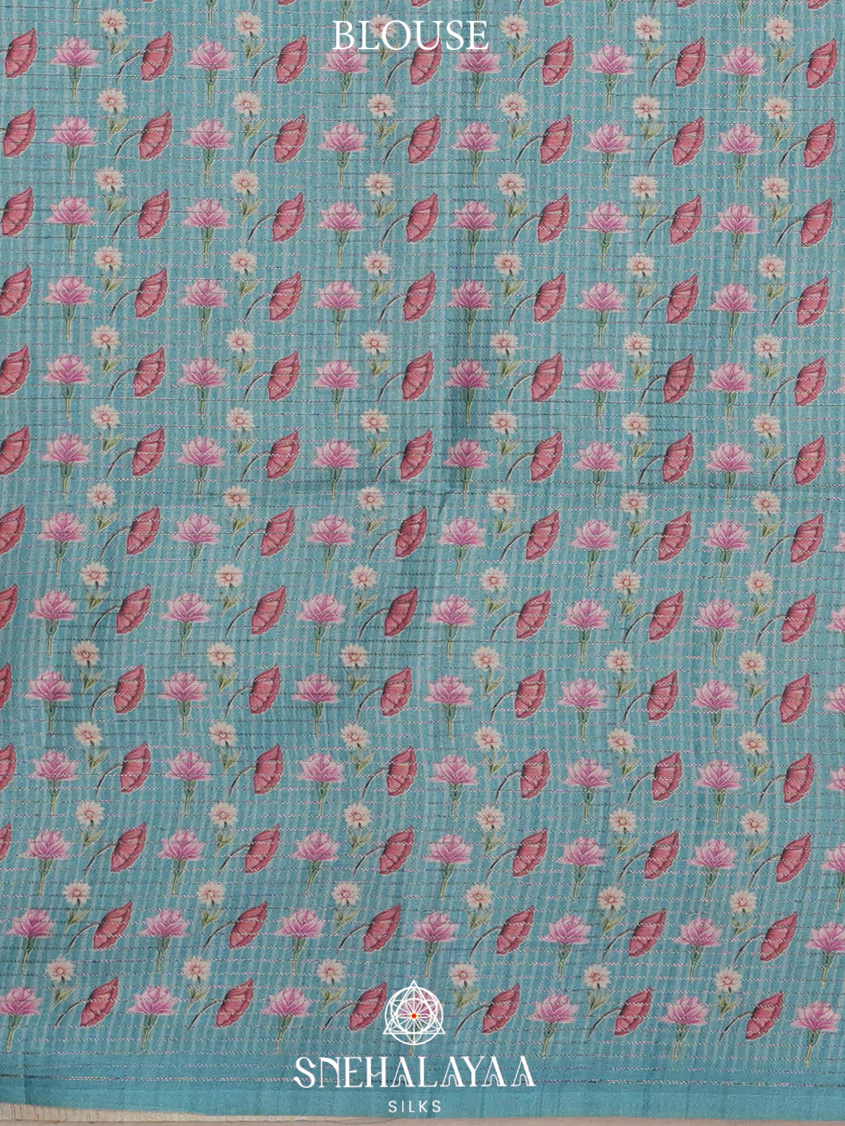 Pale Blue Tussar Saree