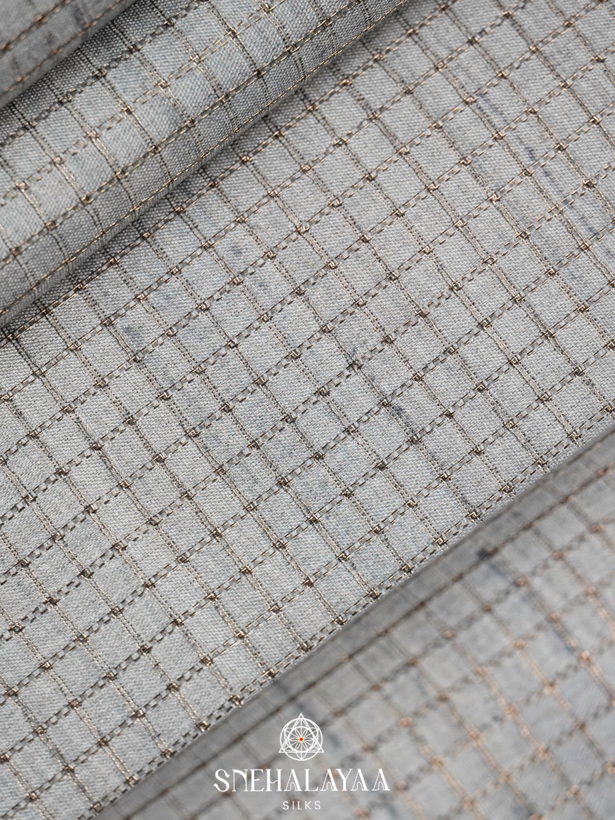 Grey Tussar Saree