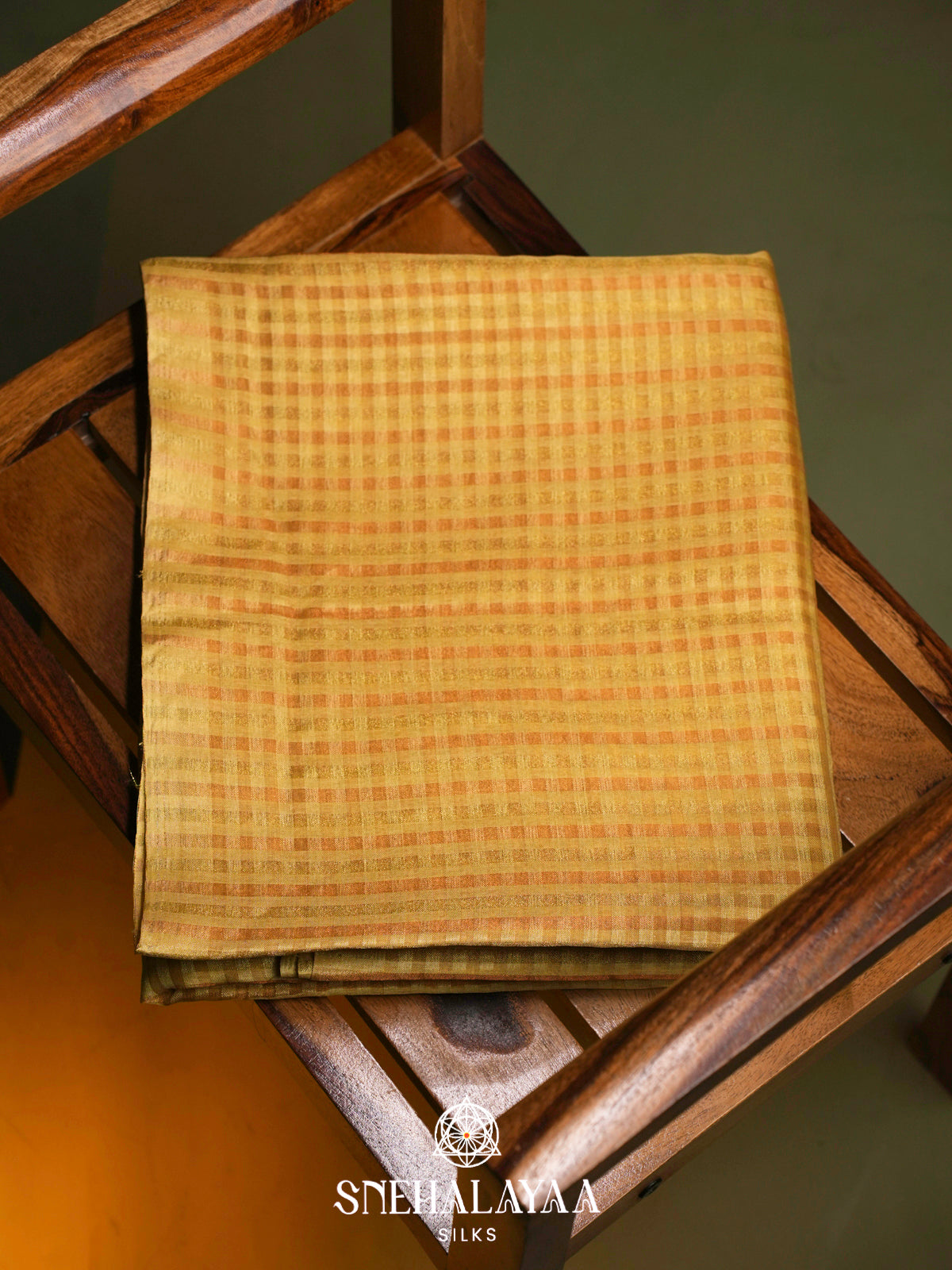 Mustard Gold Linen Saree
