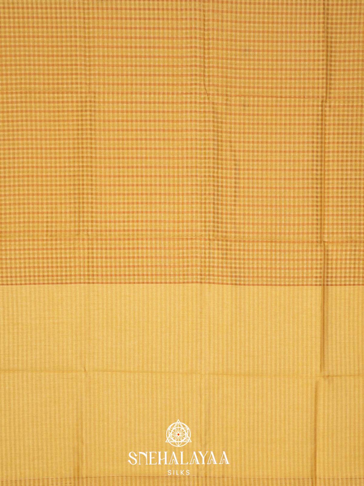 Mustard Gold Linen Saree