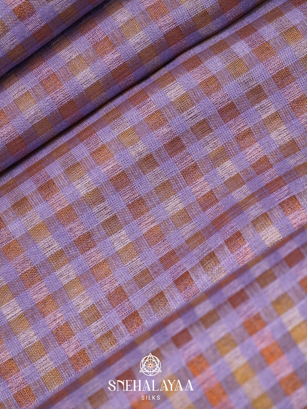 Lavender Linen Saree