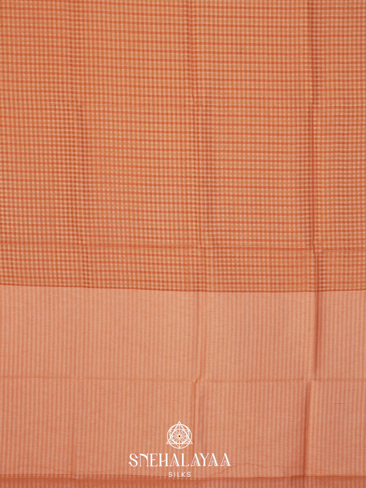 Peach Linen Saree