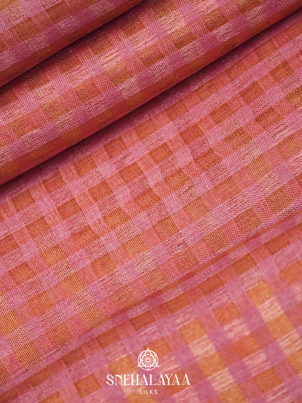 Dusty Rose Linen Saree