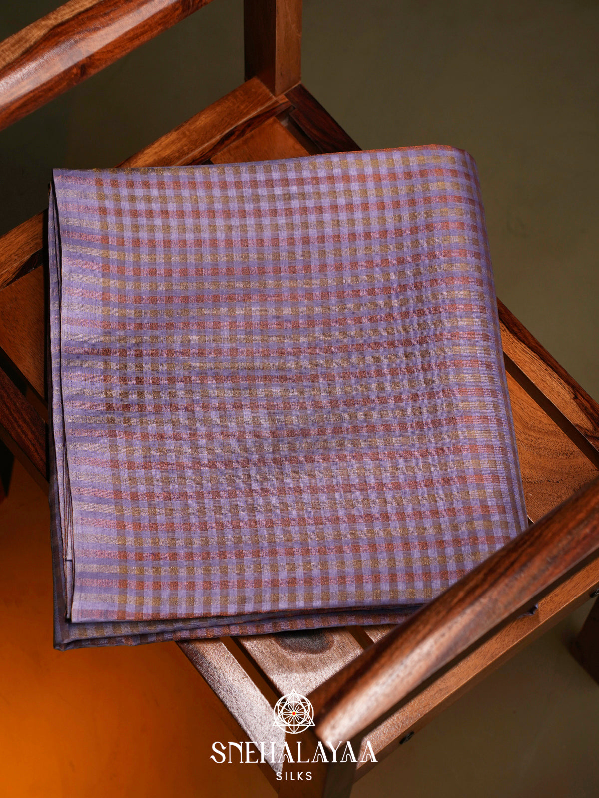 Lavender Linen Saree