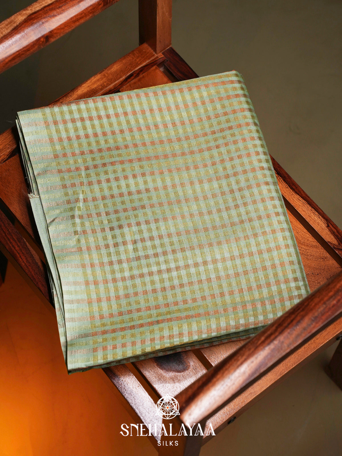 Mint Green Linen Saree