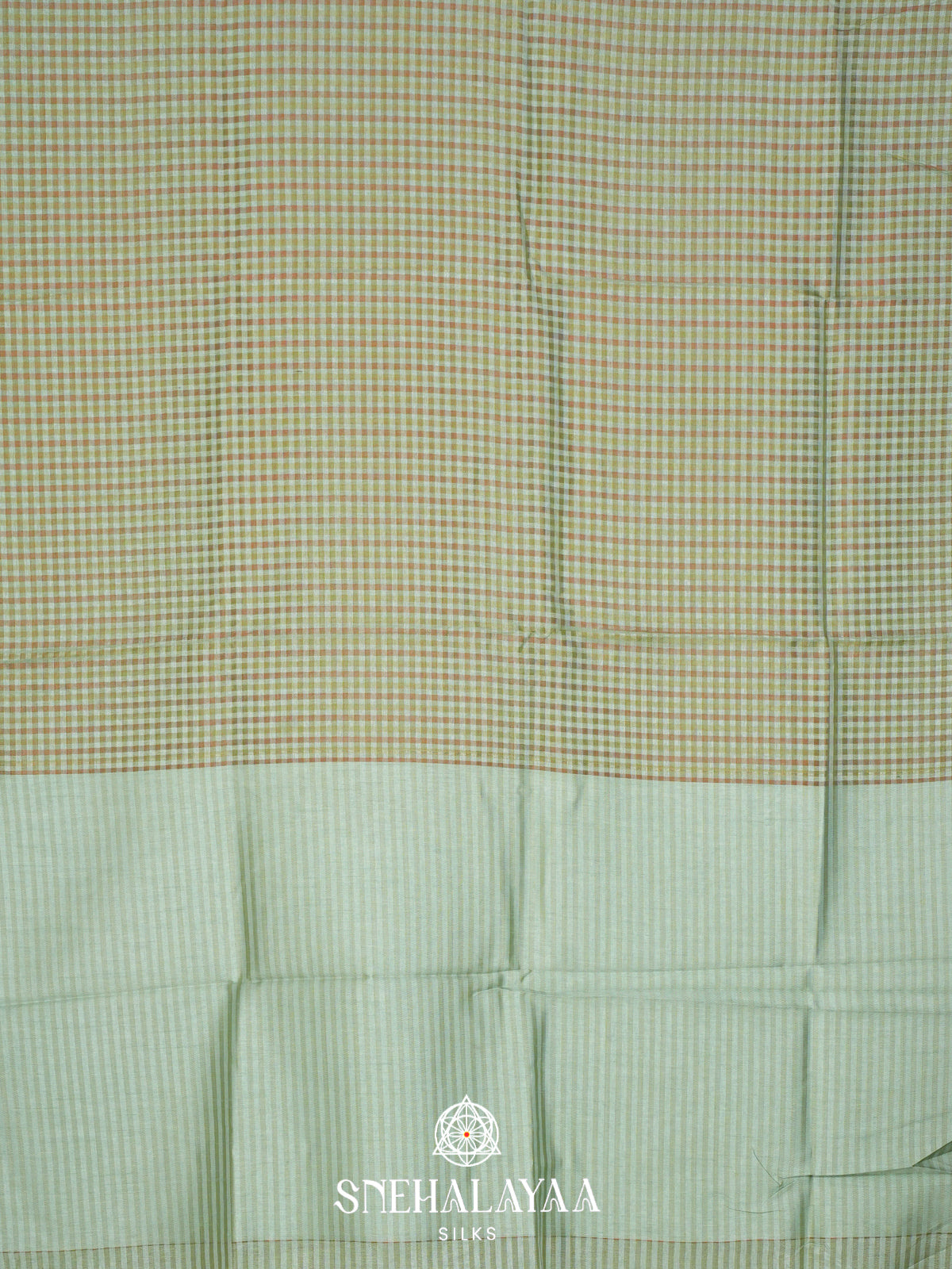 Mint Green Linen Saree