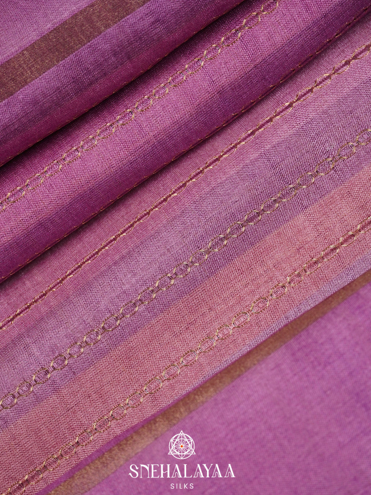 Mauve Purple Tussar Saree