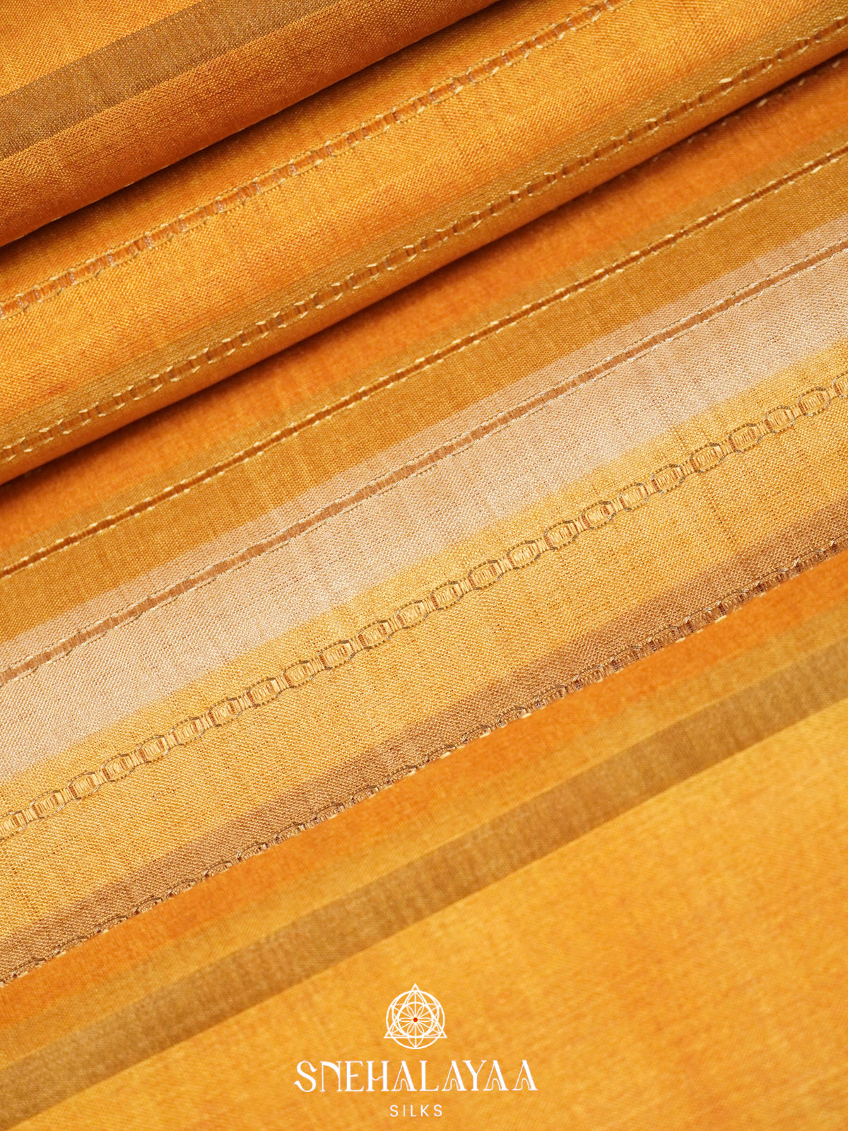 Yellow Tussar Saree