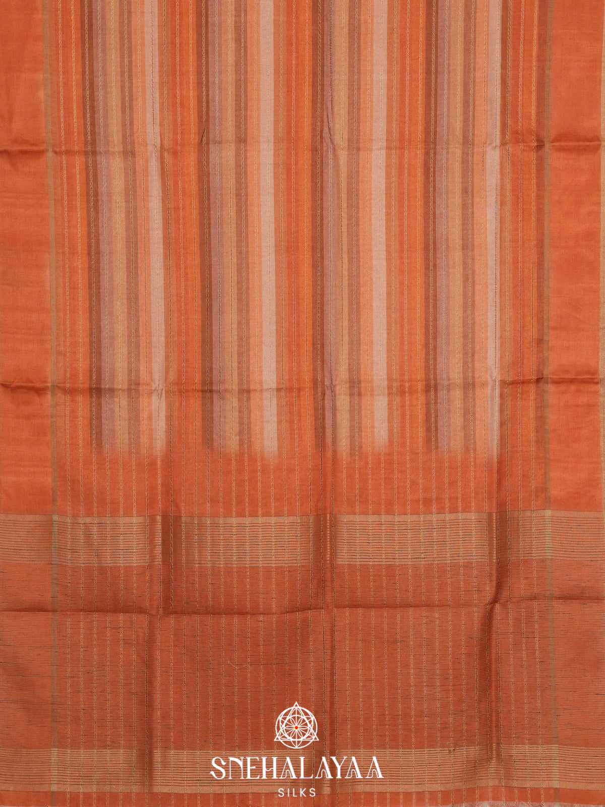 Orange Tussar Saree