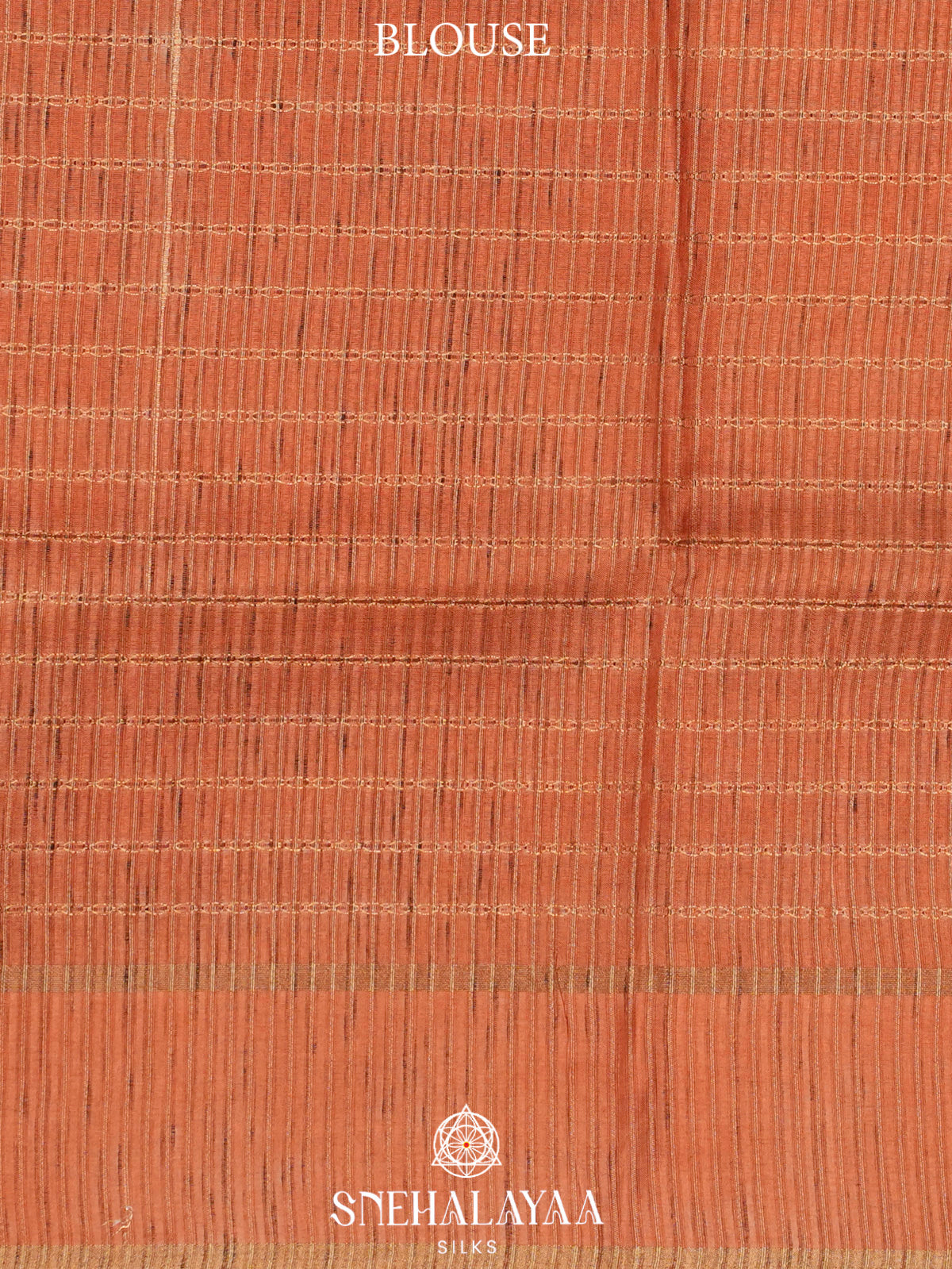Orange Tussar Saree