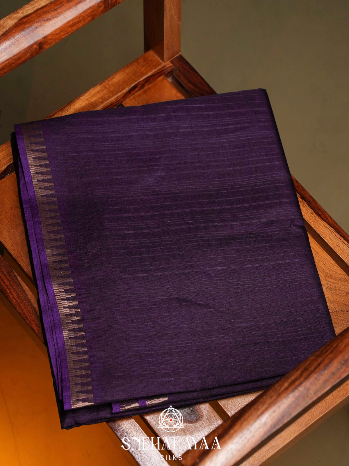 Purple Tussar Saree