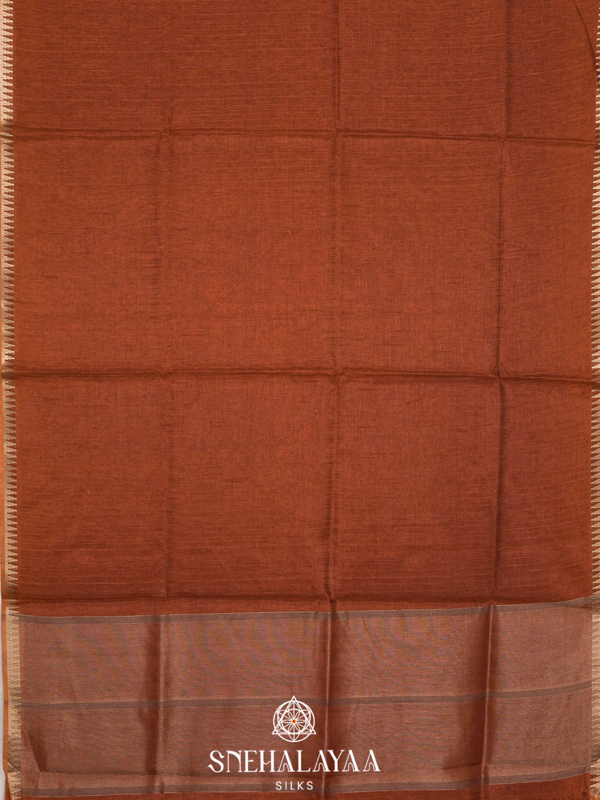 Brown Tussar Saree