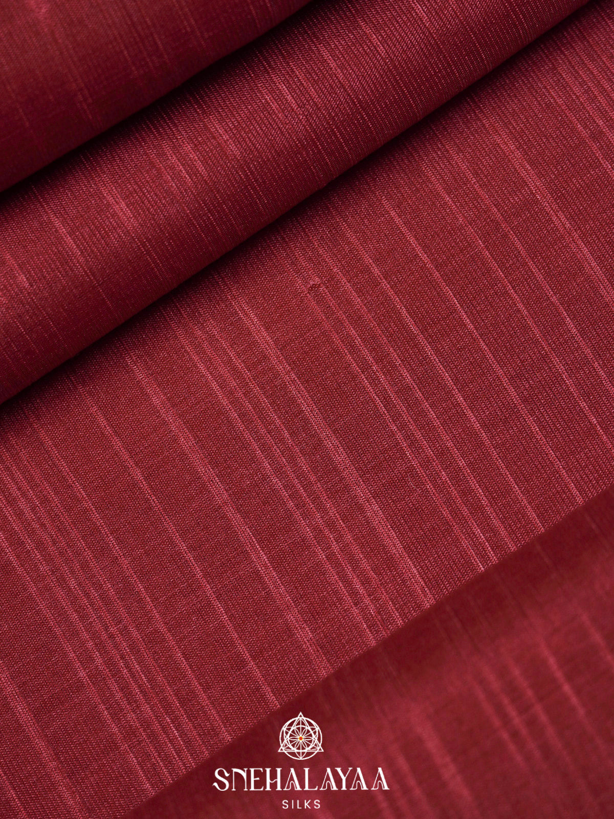 Wine Red Tussar Saree
