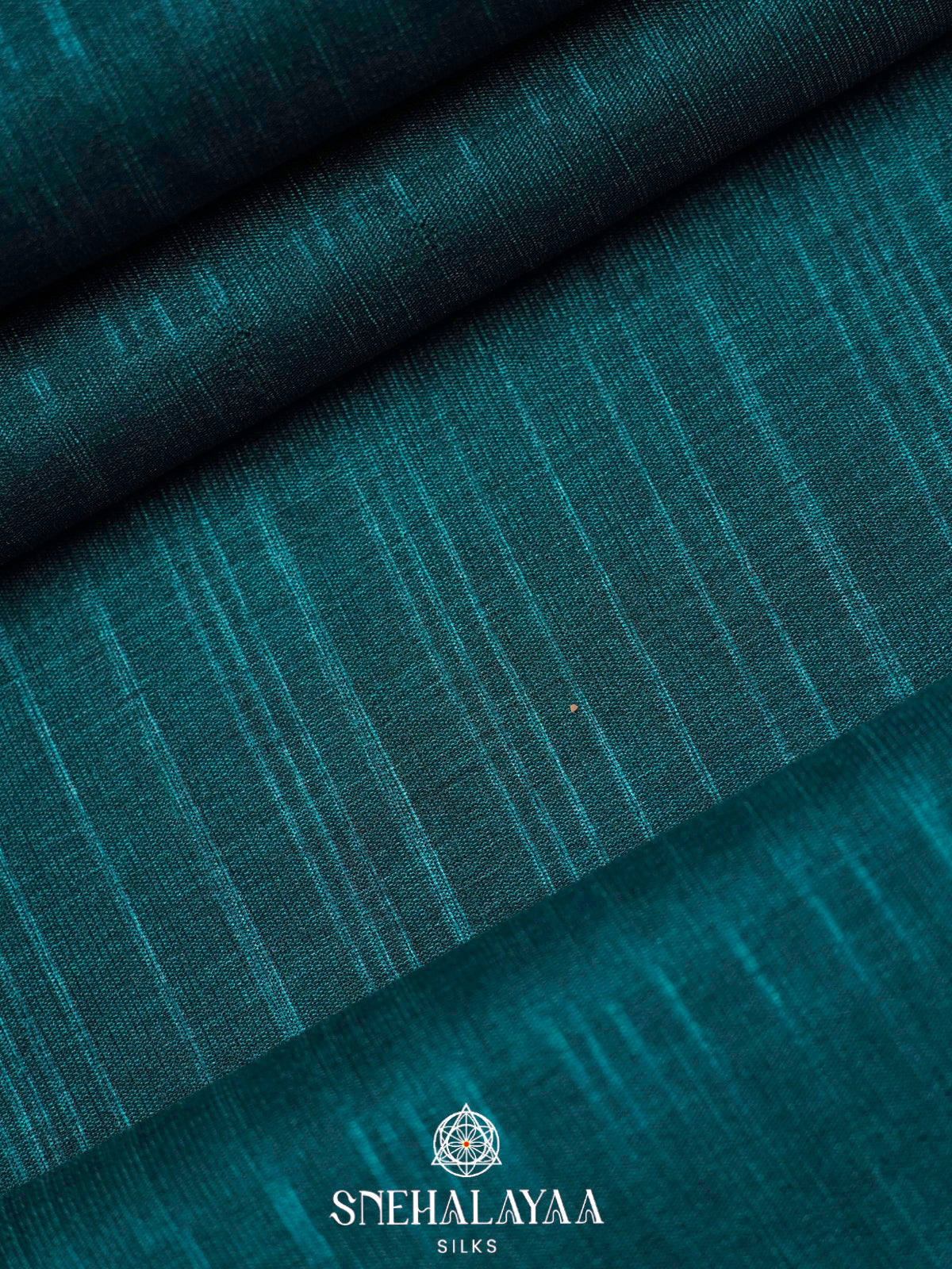 Peacock Blue Tussar Saree