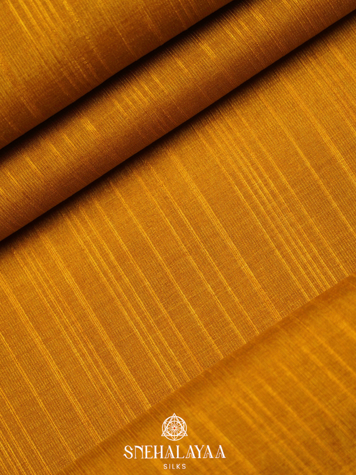Mustard Yellow Tussar Saree