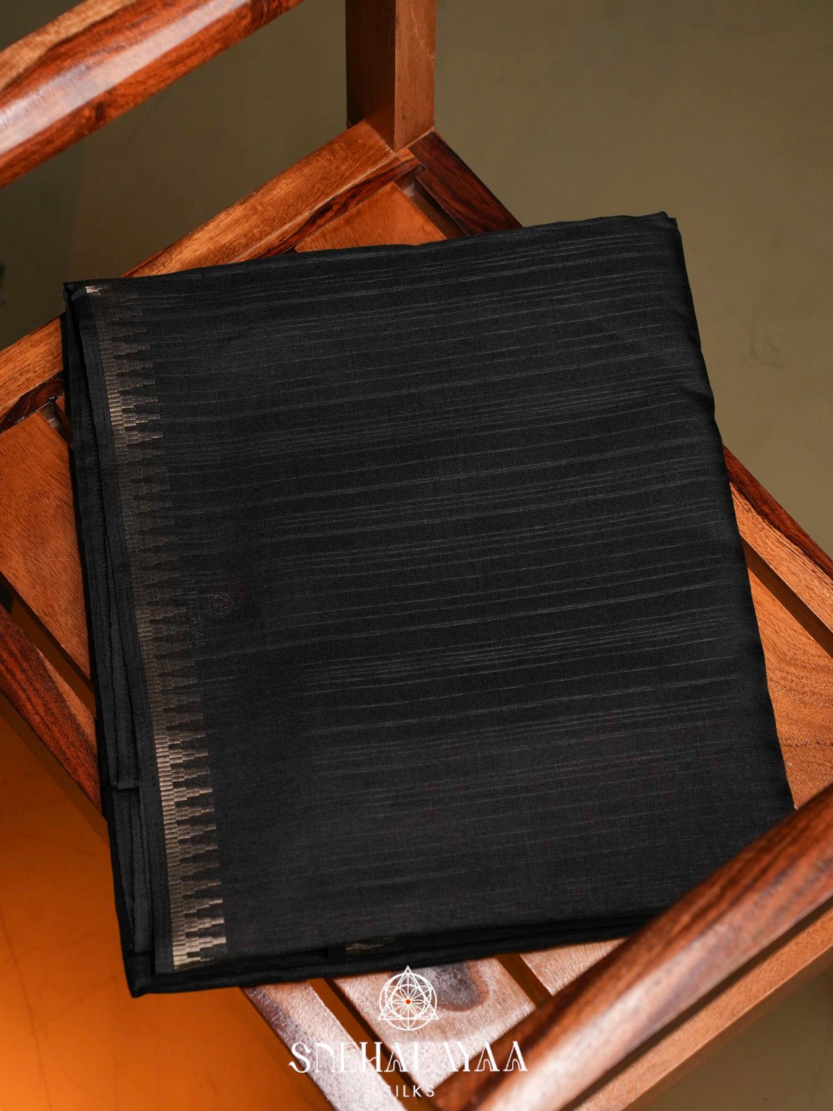 Black Tussar Saree