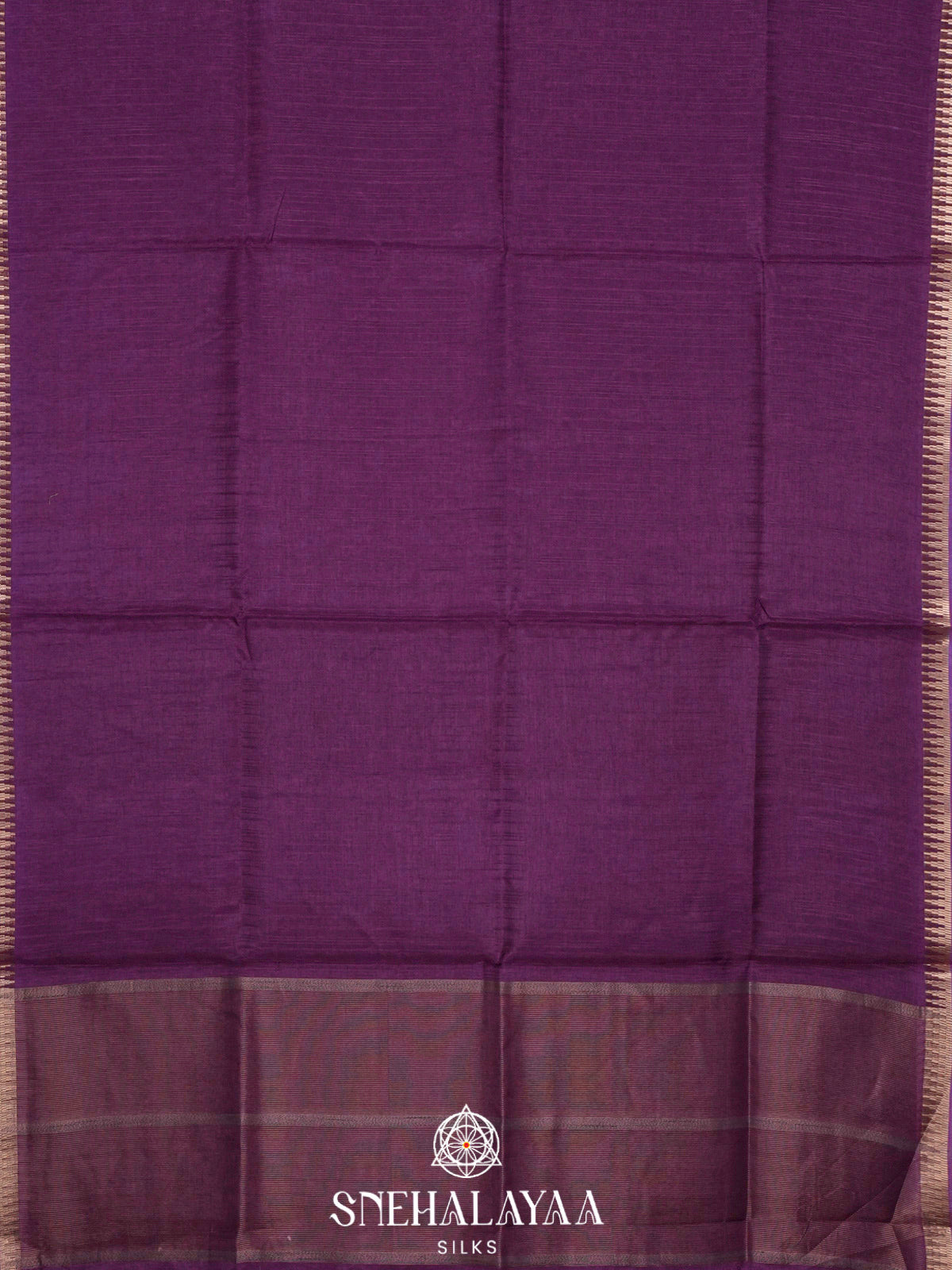 Purple Tussar Saree