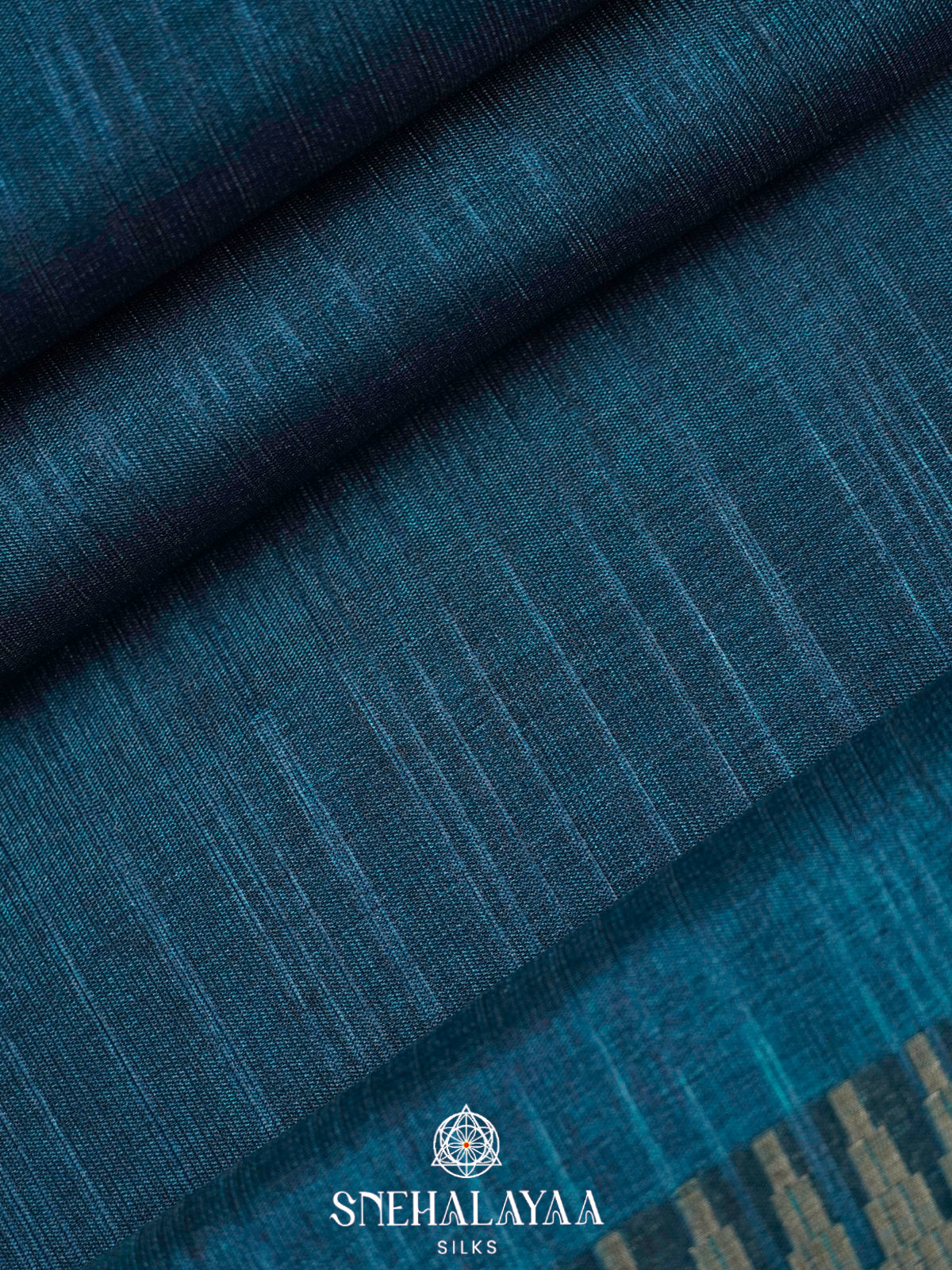 Blue Tussar Saree