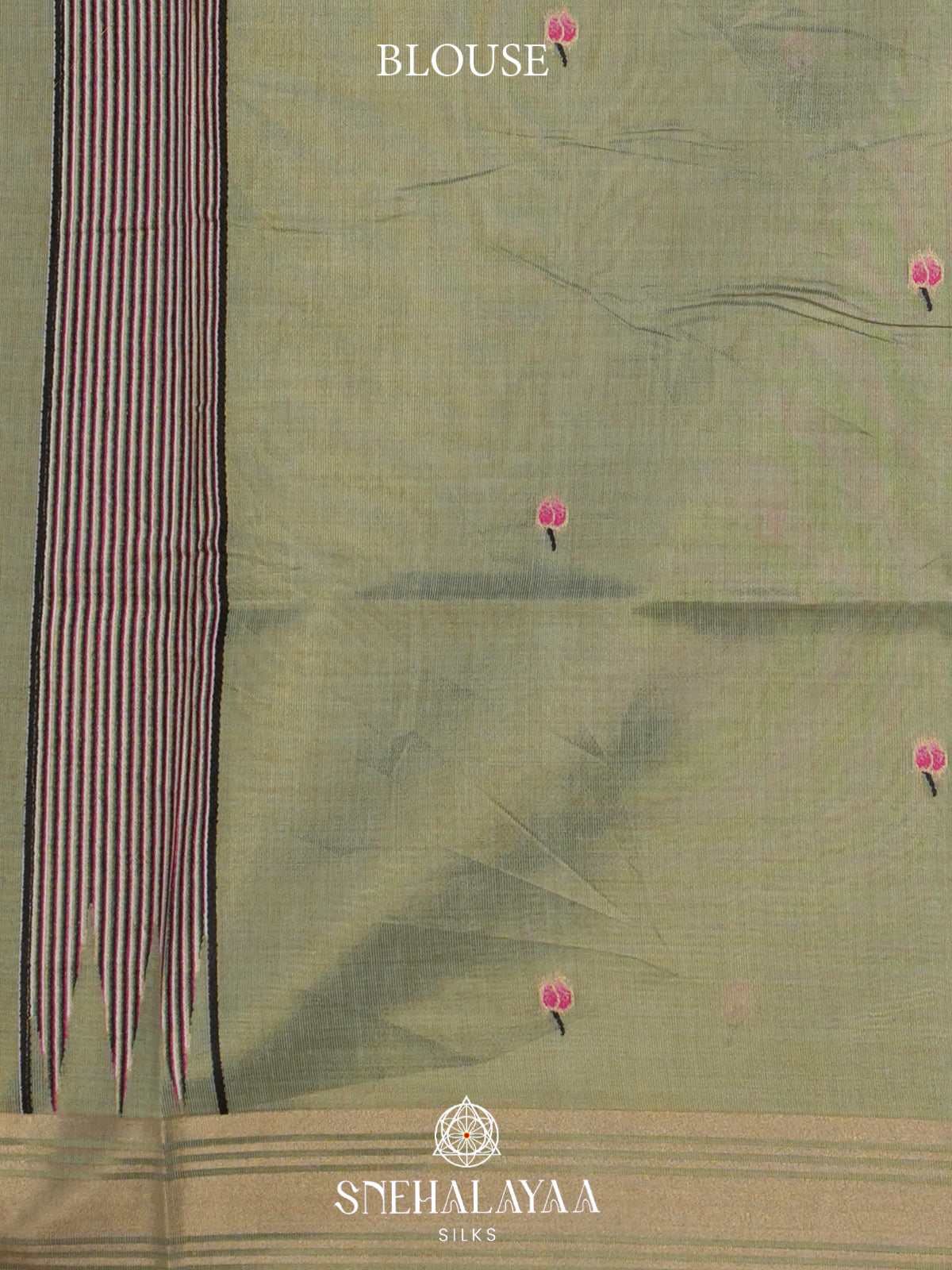 Sage Green Linen Saree