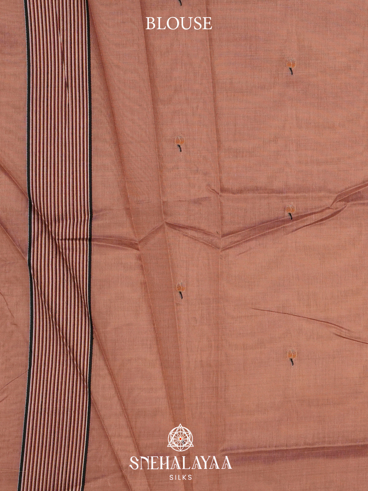 Peach Linen Saree